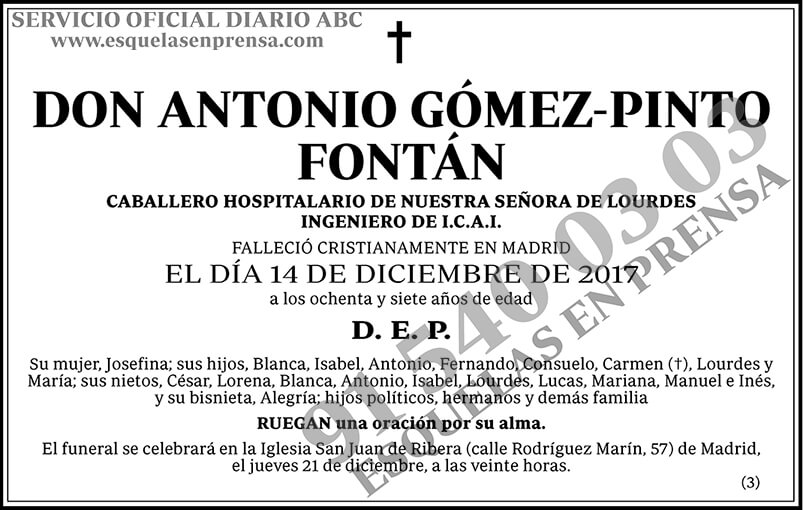 Antonio Gómez-Pinto Fontán